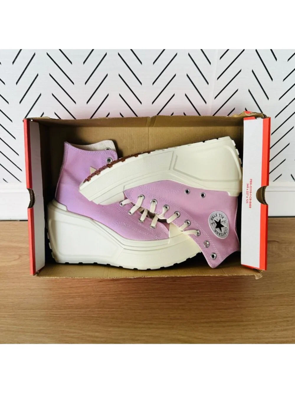 ❤️Converse Chuck 70 De Luxe Wedge Hi Sz 7.5 Womens Shoes Purple Sneakers A07584C